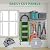 FRAYSCENT Slat Wall Paneling Garage Slat Wall Storage Systems Slatwall Panels Power Tool Organizer Wall Mount, PVC Garage Storage & Organization Products Slate Board (Grey, 4ft x 8ft)