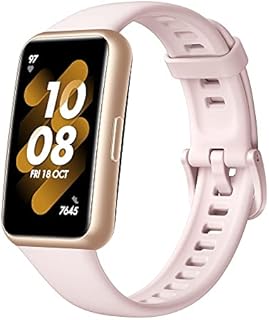 HUAWEI Band 7 Smartwatch Gesundheits- und Fitness-Tracker, schmaler Bildschirm, 2 Wochen Akkulaufzeit, SpO2- und Herzfrequenzmonitor, Schlaf-Tracking, Stressüberwachung,Deutsche Version, pink