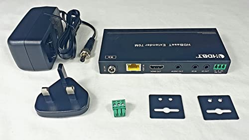 FOURKAY 4K HDBT Receiver for HDMI over CAT6 Wallplate WPEX4K70-TX, Black, Receiver WPEX4K70-RX - Image 2