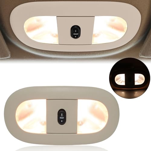 Image of LED Reading Light Fit for 2008-2010 Ford F250 F350 F450 F550 Super Duty Interior Dome Roof Map Lamp Cab Light Overhead Consoles(Beige)