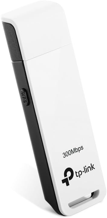 TL-WN821N 300 MBPS WiFi WI-FI Wireless N USB Adapter, MIMO, WPS Button, Supports Windows 11/10/8.1/8/7/XP, Mac OS 10.15 and earlier, Linux