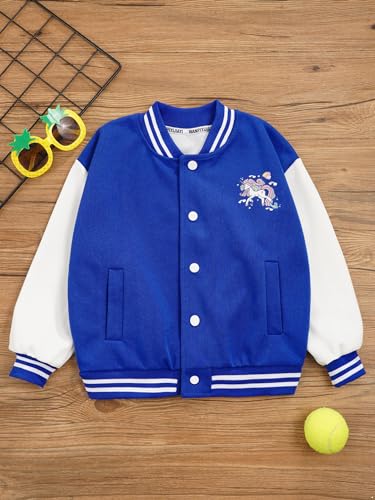 Children Baseball Jacket Boys Girls Long Sleeve Sweatshirts Cartoon Print Coat Sports Skateboarding Outwear3