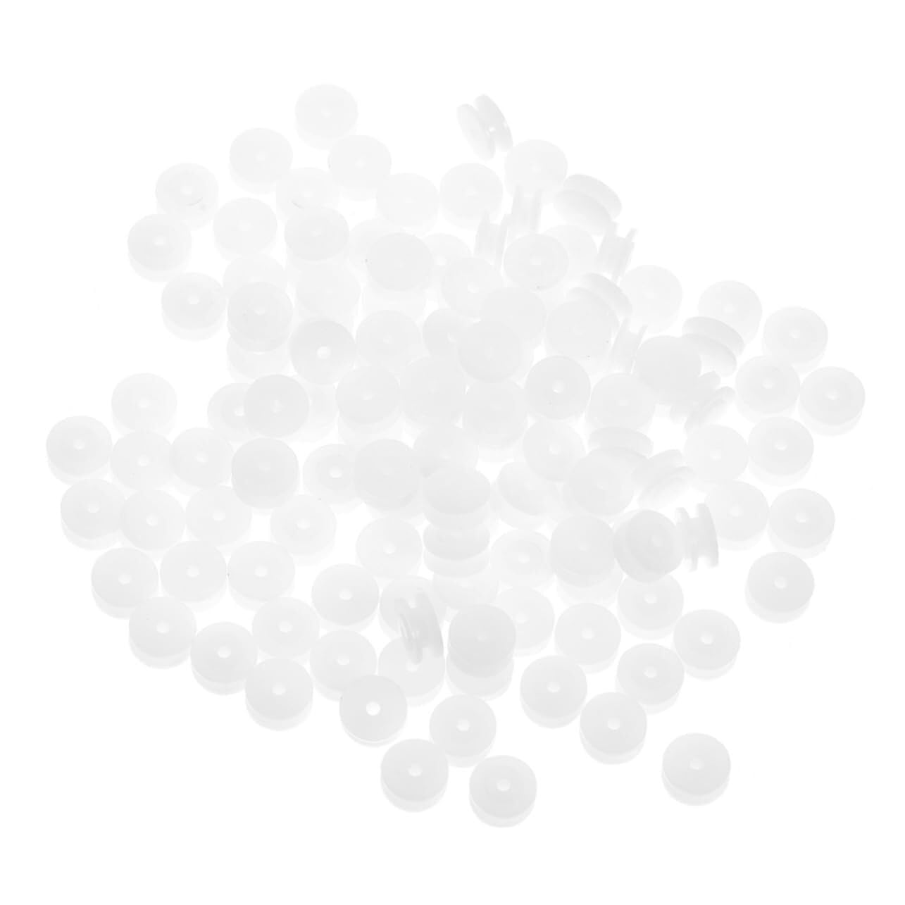 Poleas de plástico blanco de 0,93 cm para maquetas y proyectos educativos DIY (Pack de 60) 7