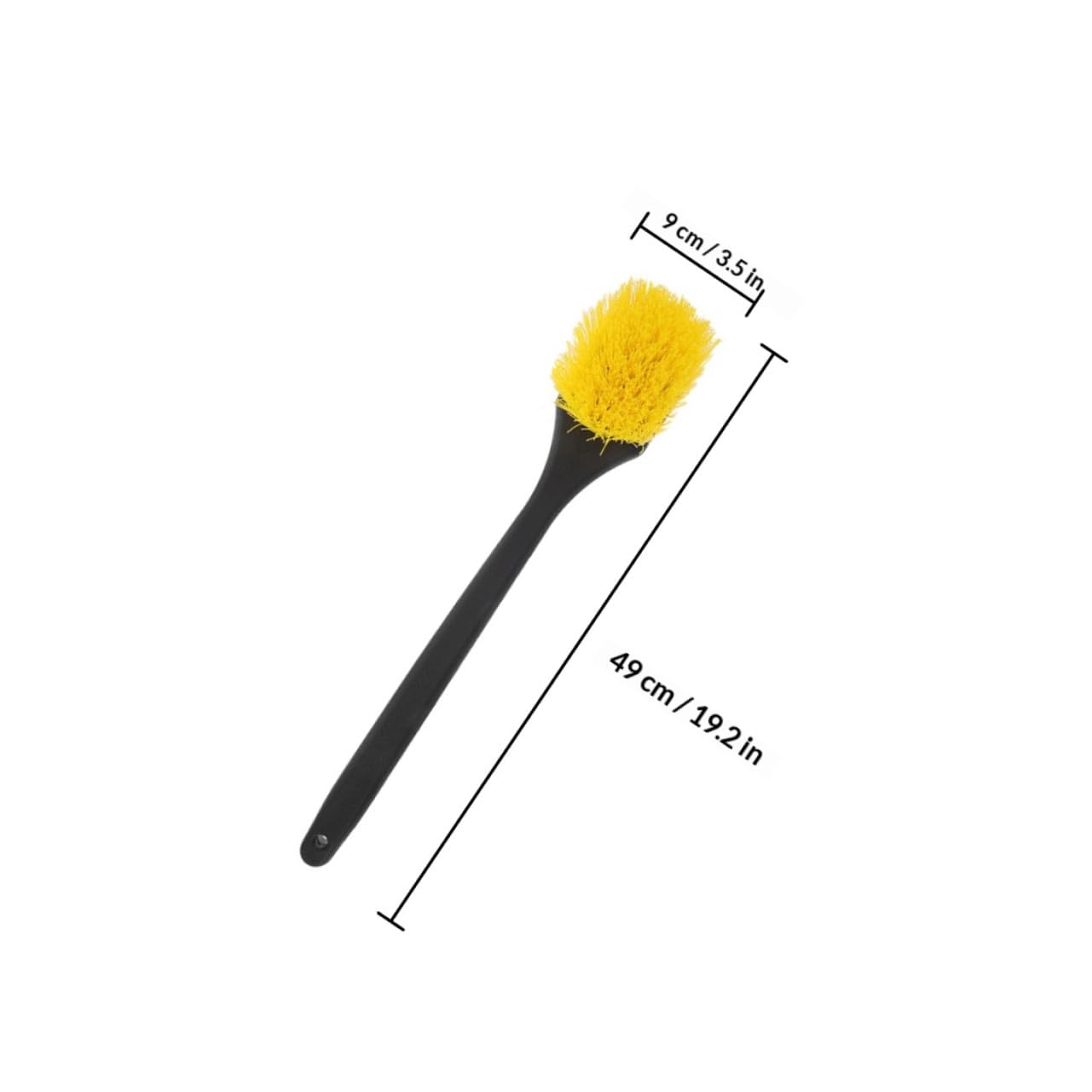 SHINEOFI Spazzola per Pulizia Cerchi e Pneumatici 2 Pezzi Plastico | Impugnatura Lunga, per Lavaggio Auto e Pulizia Gomme, Accessorio per Detailing Uso Versatile