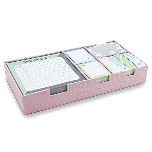 WAYTEX 931667 - Juego de 800 notas reposicionables de fantasía color pastel caja de regalo organizador para oficina