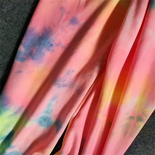 Moonker Toddler Girls Straight Tie Dye Pants Skinny Elastic High Waist Trousers Summer Comfy Daily Trendy Y2k2