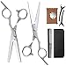 Produktbild Haarschere Set, Haarschneidescheren 7 in 1 Friseurscheren mit einem Kunstleder Etui, Profi Friseur Schere, Leichte Ausdünnungsschere für Friseursalons und den Heimgebrauch