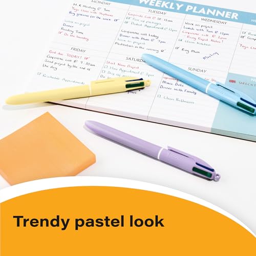 BIC 4 Color Pastel Ballpoint Pen with 1.0 mm Medium Point, 12-Count - image 4
