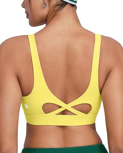 Image of RUNNING GIRL Sports Bra for Women High Support, Molded Cup High Impact Sports Bras with Sewn in Pads Workout Running Bra