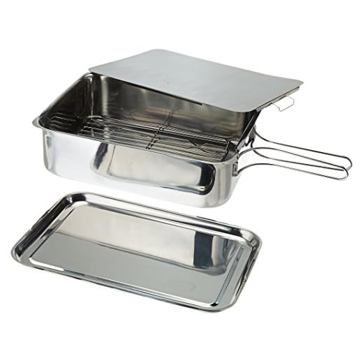 ExcelSteel Stainless Steel Stovetop Smoker, 14 1/2" X 10 1/2" X 4", Silver, Medium