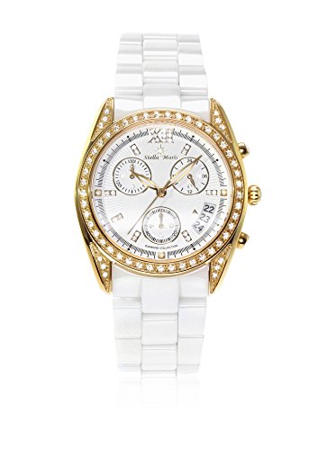 Stella Maris - STM15F6 - Montre Femme - Quartz Analogique - Cadran Blanc - Bracelet Céramique Blanc