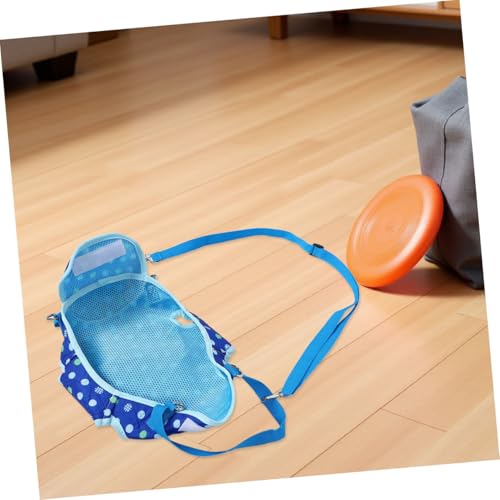 Bandolera portátil transpirable para mascotas con diseño cómodo y seguro rosa azul 8