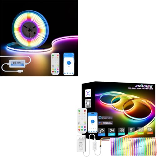 Tira LED RGB Smart IC COB flexible 20 pies miniatura 1
