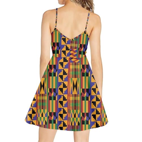 Image of Coloranimal Women's Summer Sleeveless Casual Swing Dresses with Loose Fit Beach Sundress