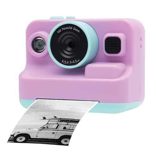 Image of InstaPrint Digital Camera Instant Print - 1080p Video Thermal Instant Print Camera with 16X Zoom, 2.4 inch Screen, MP3 Player, Instaprint Camera for Adults|Includes 6 Rolls (3 Photo + 3 Label)