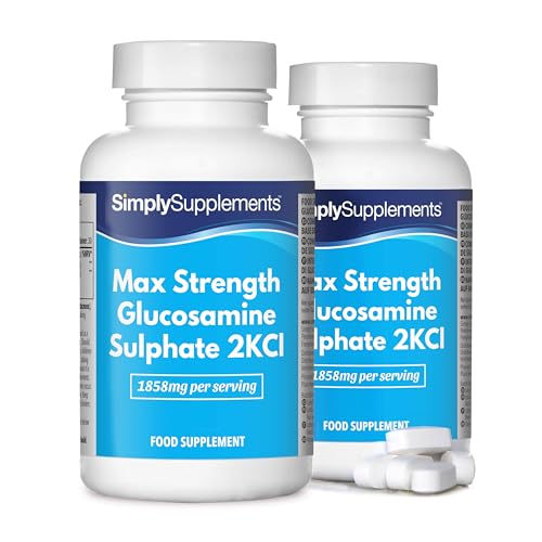 Max Strength Glucosaminsulfat 2KCI - Maximale Stärke - 120 Tabletten - Versorgung für 2 Monate - SimplySupplements