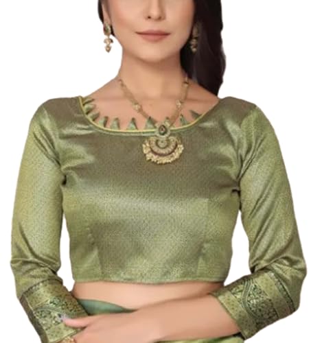 Generic green patola silk saree – image 4