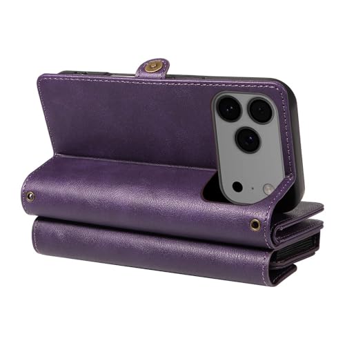 Étui iPhone 12 Pro vert avec porte-carte et bandoulière - 4