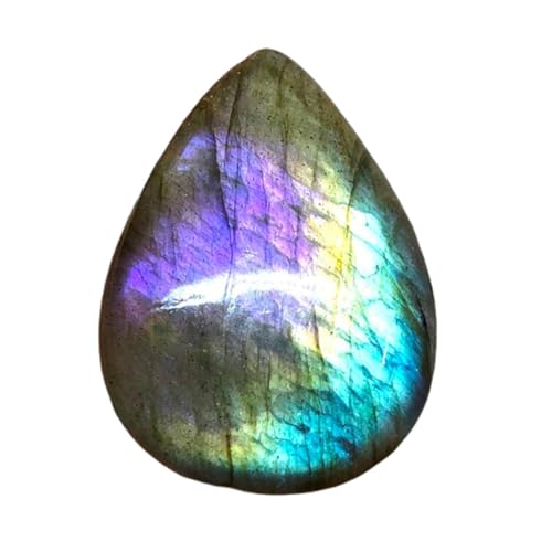 Labradorite cabochon poire 37x27mm pour création de bijoux