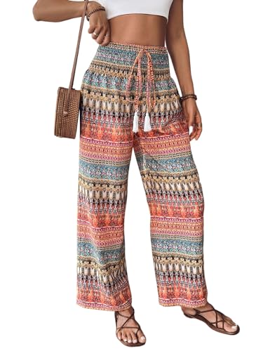 Pantalon palazzon avec taille élastique anti-compression chaleur - 3