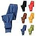 Kids Toddlers Boys Basic Fleece Lined Thermal Sweatpants Warm Winter Elastic Waist Athletic Track Pants for Girls 1-11 Years