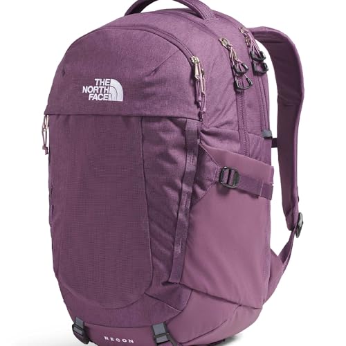 Image of The North Face Women's Recon Everyday Laptop Backpack - Commuter Travel Bag, 18 inch Laptop Sleeve, Water-Repellent, Chroma Purple Light Heather /Hushed Lavender, One Size