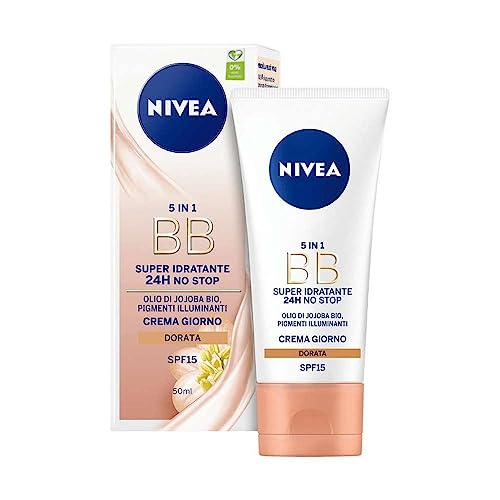 NIVEA BB Cream Face cream Bundle of 3, Minerals, Jojoba Oil and Pro-Vitamin B5, 3 x 50 ml Tubes