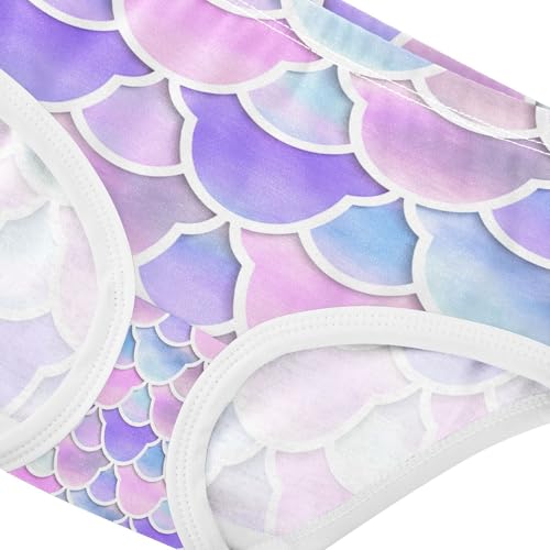 Lavender Pink Mermaid Scales Toddler Girls's Underwear 2T 202c19054