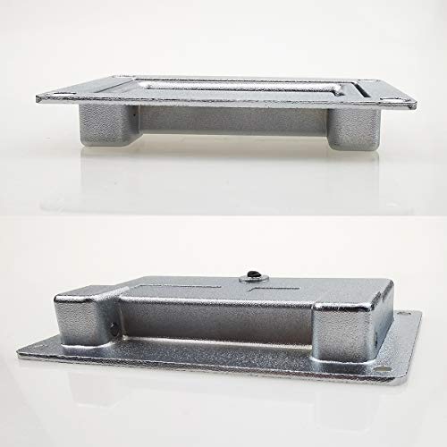 Image of Zinc Alloy Recessed Pull Handle Container Handle Sliver Flush Lift Recessed Door Handle,4.37 X 2.74 Inch