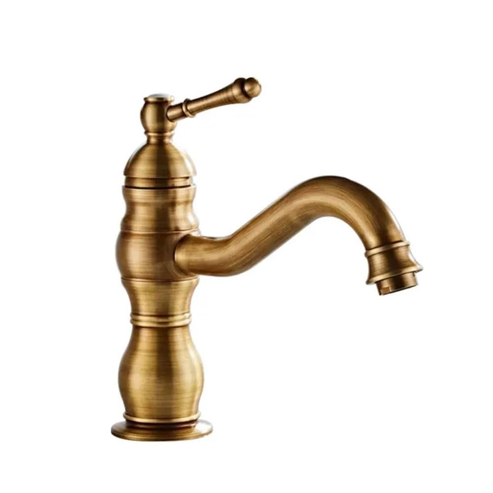 Robinet de lavabo mitigeur eau chaude et froide avec bec surélevé