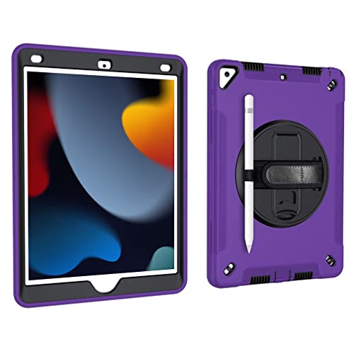 Case for iPad 10.2 Inch 9th/8th/7th gen 2021/2020/2019 with 3-in-1 design