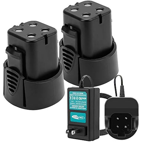 CREABEST 2Packs 3500mAh Ni-MH 4.8 Volt MiniMite Battery Compatible with Dremel 755-01 7300-N/8 MiniMite, 7300-PT Pet Nail Include One Charger Cover