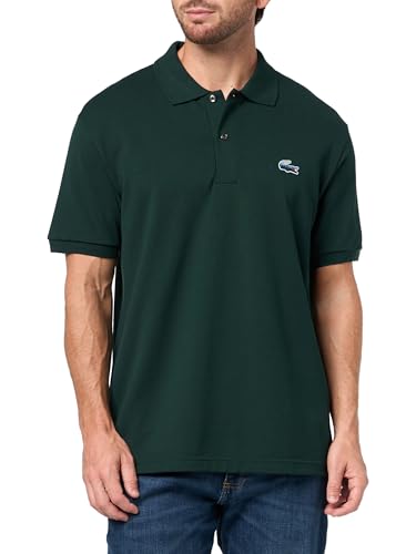 Lacoste Men's Classic Fit Landscape Crocodile Piqué Polo, Sinople, Large