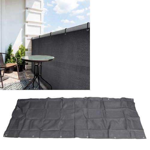 Couverture de clôture en plastique HDPE gris pour intimité de cour - 4