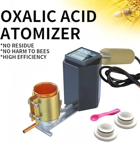 Vaporizzatore per il trattamento dell'acido ossalico, strumento di apicoltura ad alta efficienza con controllo della temperatura per la gestione degli acari della varroa, ideale per una cura efficace