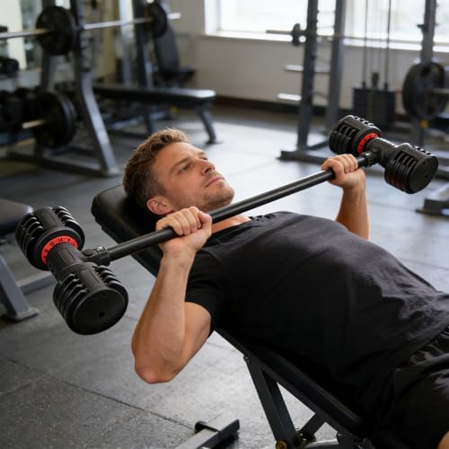 Barre de conversion pour haltères en acier robuste pour musculation à la maison - 6