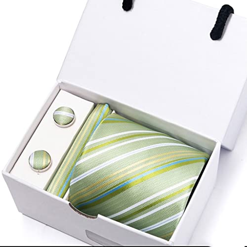 Corbata de seda con diseño geométrico para hombre