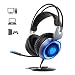 Produktbild Jszzz Wired Gaming Headset, Gaming Headset for PS4 PC Laptop, OverEar Kopfhörer mit RGB-LED-Leuchten/Mic und Vibration Bass Stereo Surround, USB-Stecker, Geeignet for PC / PS4 / Xbox One/Schalter