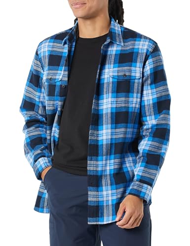 Amazon Essentials Herren Flanellhemd mit 2 Taschen Langarm Normale...