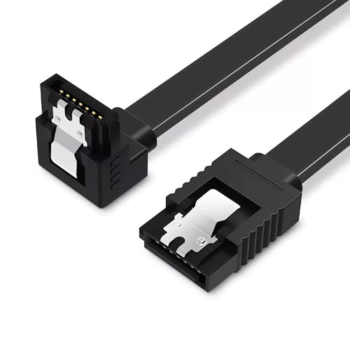 Image of DAJING 1-Pack 90 Degree Right Angle SATA III 6.0 Gbps Cables (SATA Cable, Hard Drive Cable, SATA Cables, SATA Power Cable, SATA Cable SSD)