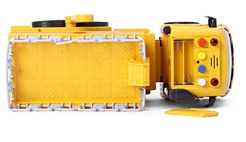 Image of Friction Powered Fire Rescue Excavator Truck Toy for Kids Boys Girls Unbreakable Rescue Crane Elevator with Light Music Pull Back Vehicle (Multicolor)