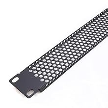 VENTED MESH DESIGN - Hundreds of precision-cut holes maintain optimal airflow circulation within your rack while providing a professional, finished appearance to unused rack spaces UNIVERSAL 19-INCH COMPATIBILITY - Standard rackmount profile fits all...