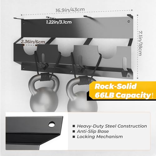 Biigdan 2-in-1 Winkelschleifer Halterung,Tragfähigkeit 66LB,3 Fächern,Winkelschleifer Halter Wandhalterung für Bosch, Makita, Einhell