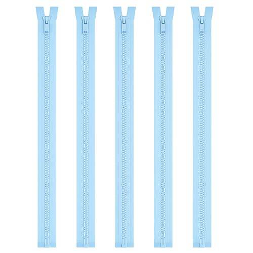 Listado de Chaquetas y abrigos para Bebé disponible en línea. 40 Mandala Crafts #5 - Cremalleras separadoras de dientes de resina moldeada, color azul bebé, cremalleras de plástico resistentes de 15 pulgadas para coser chaquetas, abrigos,...