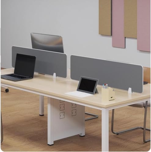Panneau de confidentialité pour bureau isolant phonique gris 80cm