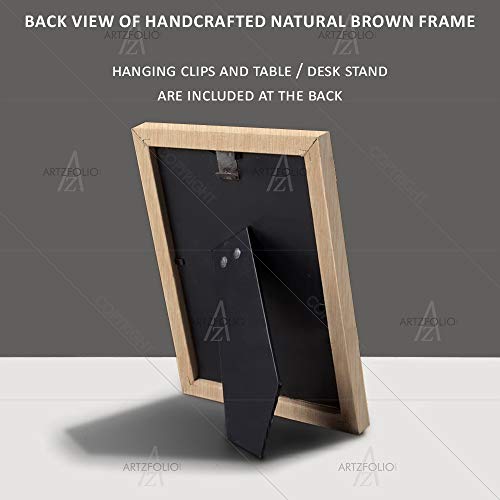 Image of ArtzFolio Antique Music Tabletop Painting Natural Brown Frame 6 x 8.3 inch (15 x 21 cms)