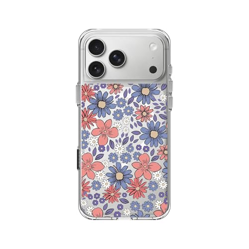 Coque iPhone 17 Pro Max MagSafe antichoc transparente anti-jaunissement et motifs Liberty floral