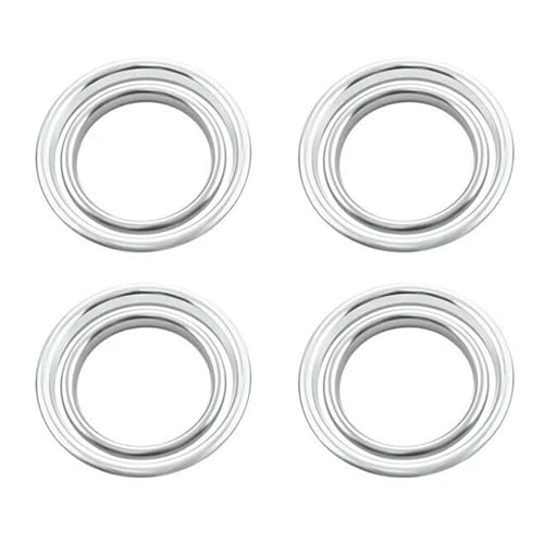 Embellecedor de salida de aire de aluminio plateado para consola de Audi S3 y A3