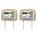 headrest DVD Player 2 Screens, 2pcs Universal 7 in HD Car Headrest Video Players LCD Video Player Control MP5 Display Brown