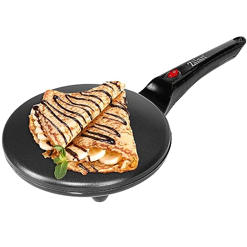 Crepes Maker | 800 watt | cool-touch-handtag | non-stick beläggning | 20 cm diameter | Creperie | Crepesmaker | Galettes | Crepes maskin